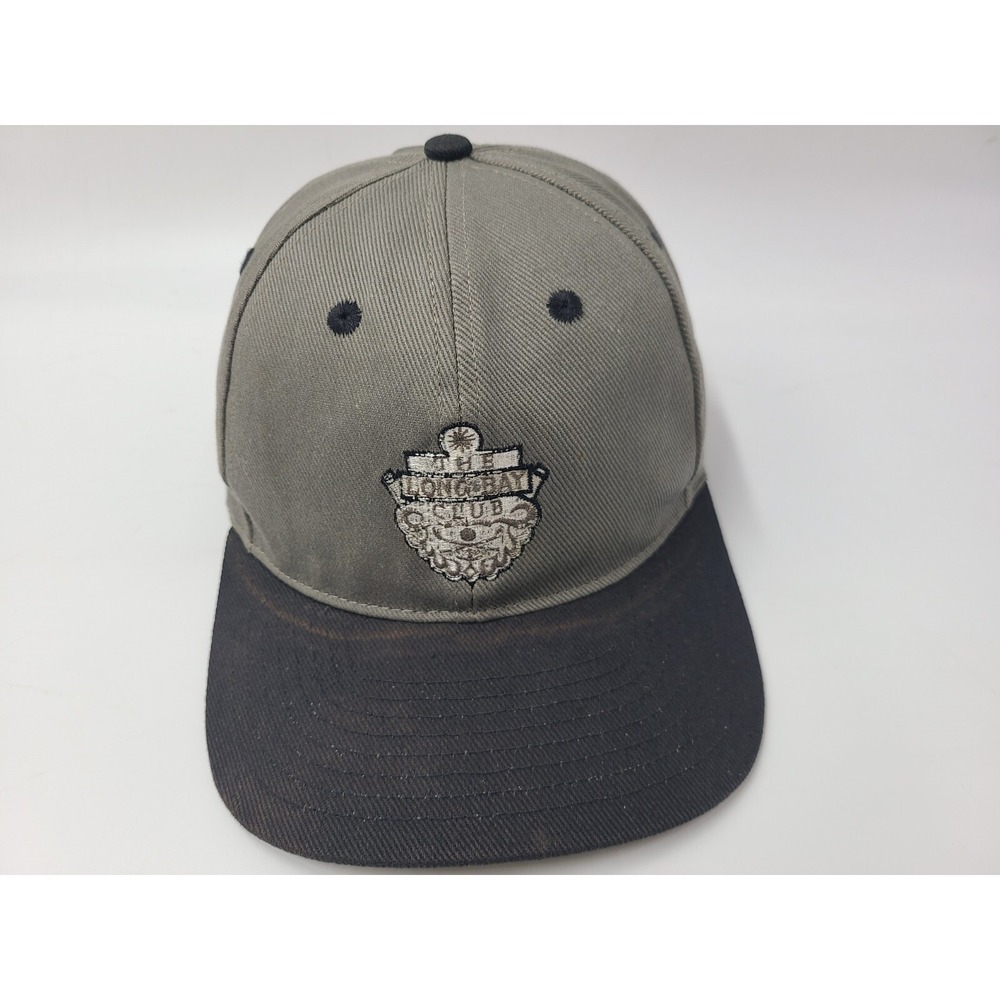 Vintage The Long Bay Golf Club Nike Adjustable Hat Cap South Carolina Gray Black